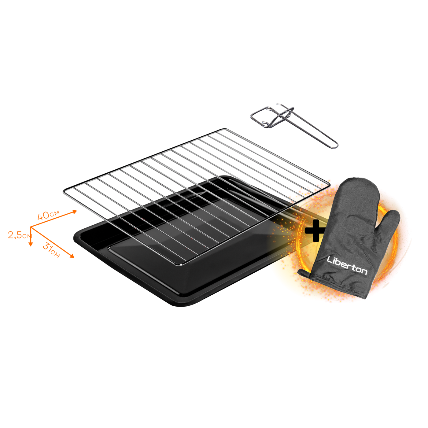 Електродуховка LEO-480 Black Mirror